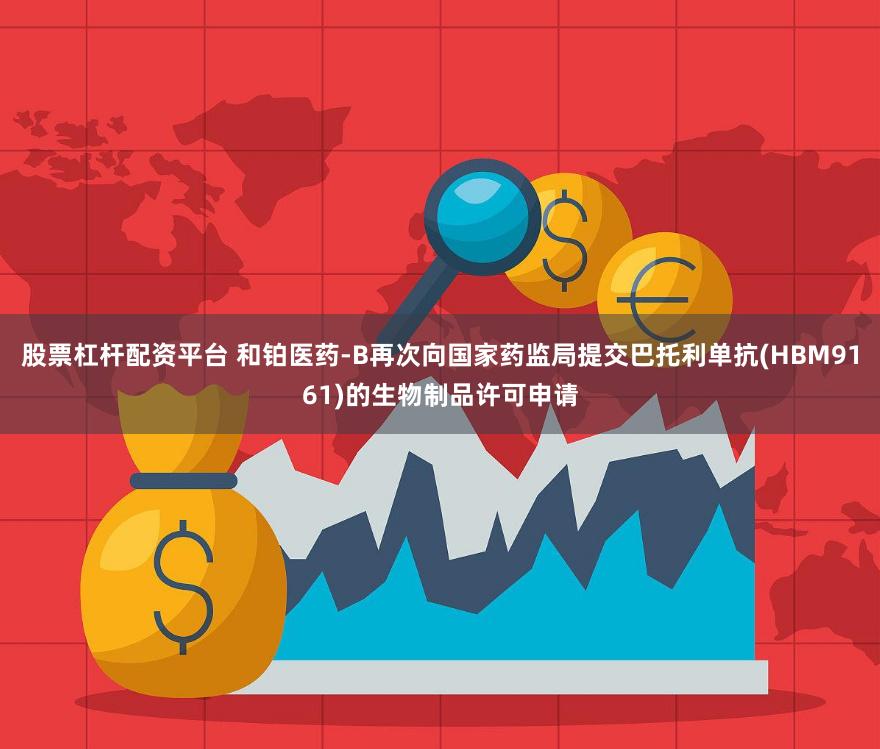 股票杠杆配资平台 和铂医药-B再次向国家药监局提交巴托利单抗(HBM9161)的生物制品许可申请