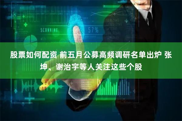 股票如何配资 前五月公募高频调研名单出炉 张坤、谢治宇等人关注这些个股