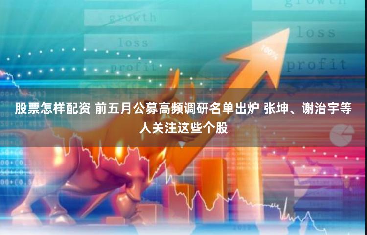 股票怎样配资 前五月公募高频调研名单出炉 张坤、谢治宇等人关注这些个股