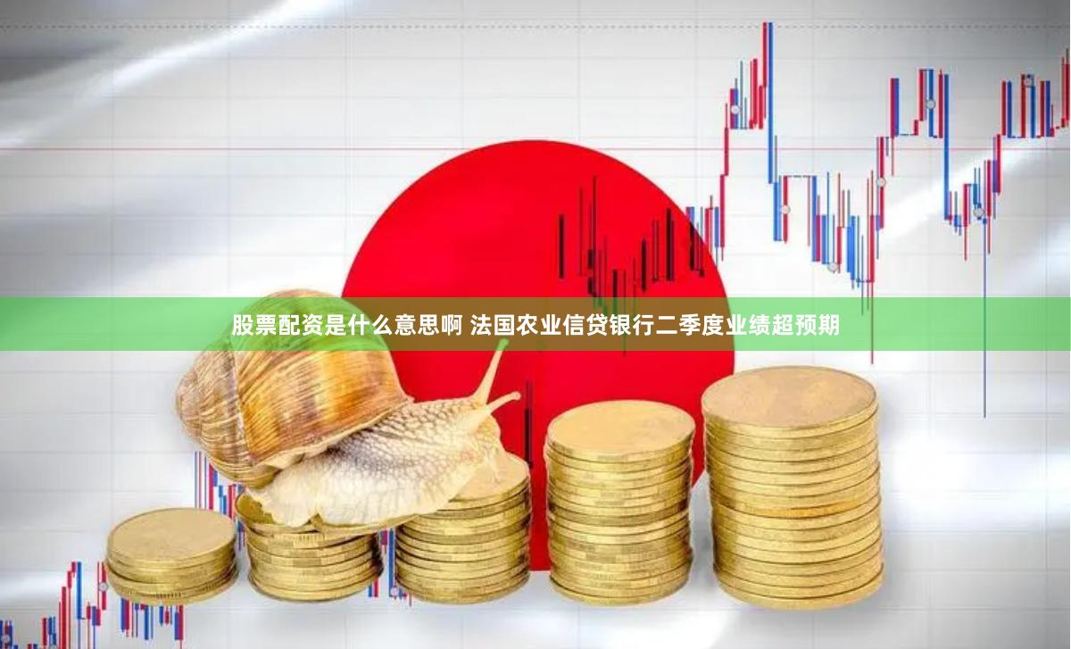 股票配资是什么意思啊 法国农业信贷银行二季度业绩超预期
