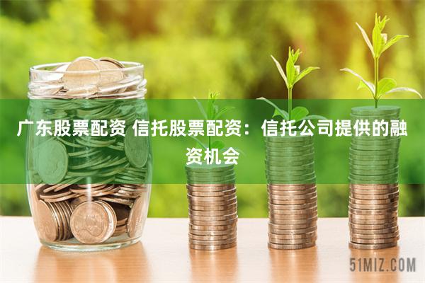 广东股票配资 信托股票配资：信托公司提供的融资机会